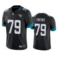 Wholesale Cheap Men's Jacksonville Jaguars #79 Luke Fortner Black Vapor Untouchable Limited Stitched Jersey