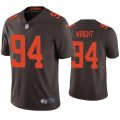 Wholesale Cheap Men's Cleveland Browns #94 Alex Wright Brown Vapor Untouchable Limited Stitched Jersey