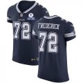 Wholesale Cheap Nike Cowboys #72 Travis Frederick Navy Blue Team Color Men's Stitched With Established In 1960 Patch NFL Vapor Untouchable Elite Jersey