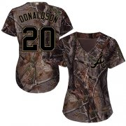 Wholesale Cheap Braves #20 Josh Donaldson Camo Realtree Collection Cool Base Women's Stitched MLB Jersey