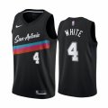 Wholesale Cheap Men San Antonio Spurs #4 derrick white black city edition fiesta colors 2020 nba jersey