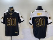 Cheap Men's Nike Pittsburgh Steelers #90 T. J. Watt Black Team Color Stitched NFL Vapor Untouchable Limited Jersey