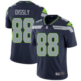 Wholesale Cheap Nike Seahawks #88 Will Dissly Steel Blue Team Color Men\'s Stitched NFL Vapor Untouchable Limited Jersey