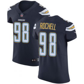 Wholesale Cheap Nike Chargers #98 Isaac Rochell Navy Blue Team Color Men\'s Stitched NFL Vapor Untouchable Elite Jersey