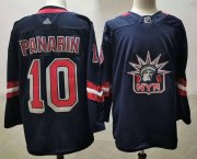 Wholesale Cheap Men's New York Rangers #10 Artemi Panarin Navy Blue Adidas 2020-21 Stitched NHL Jersey