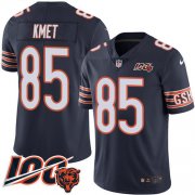 Wholesale Cheap Nike Bears #85 Cole Kmet Navy Blue Team Color Men's Stitched NFL 100th Season Vapor Untouchable Limited Jersey