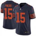 Wholesale Cheap Nike Bears #15 Eddy Pineiro Navy Blue Alternate Men's Stitched NFL Vapor Untouchable Limited Jersey