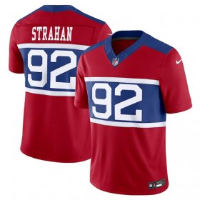 Wholesale Cheap Men\'s New York Giants #92 Michael Strahan Century Red Alternate Vapor F.U.S.E. Limited Football Stitched Jersey