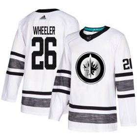 Wholesale Cheap Adidas Jets #26 Blake Wheeler White Authentic 2019 All-Star Stitched NHL Jersey