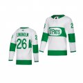 Wholesale Cheap Adidas Maple Leafs #26 Par Lindholm White 2019 St. Patrick's Day Authentic Player Stitched Youth NHL Jersey