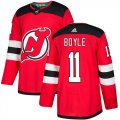 Wholesale Cheap Adidas Devils #11 Brian Boyle Red Home Authentic Stitched Youth NHL Jersey