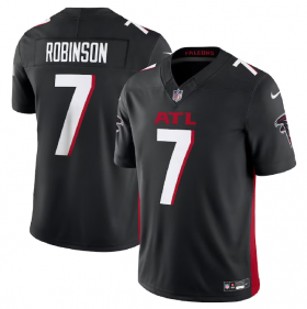 Wholesale Cheap Men\'s Atlanta Falcons #7 Bijan Robinson Black 2023 F.U.S.E. Vapor Untouchable Limited Football Stitched Jersey