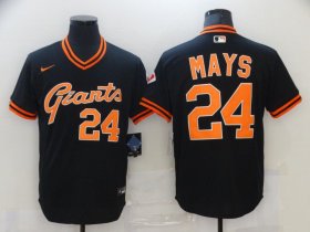 Wholesale Cheap Men San Francisco Giants 24 Mays Black Game 2021 Nike MLB Jersey