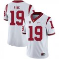 Wholesale Cheap USC Trojans 19 Matt Fink White College Football Jersey