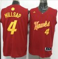 Wholesale Cheap Men's Atlanta Hawks #4 Paul Millsap adidas Red 2016 Christmas Day Stitched NBA Swingman Jersey