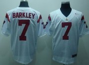 Wholesale Cheap USC Trojans #7 Matt Barkley White Jersey