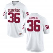 Wholesale Cheap Men's Nike Dimitri Flowers Oklahoma Sooners #36 Limited White Alumni Football Jersey