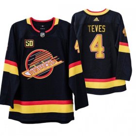 Wholesale Cheap Vancouver Canucks #4 Josh Teves 50th Anniversary Skate 2019-20 Jersey