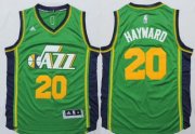 Wholesale Cheap Utah Jazz #20 Gordon Hayward Revolution 30 Swingman 2014 New Green Swingman Jersey