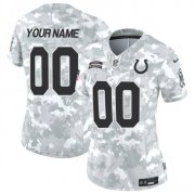 Cheap Women's Indianapolis Colts Active Player Custom 2024 F.U.S.E Arctic Camo Salute To Service Limited Stitched Jersey(Run Small)