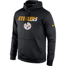 Wholesale Cheap Pittsburgh Steelers Nike Kick Off Staff Performance Pullover Hoodie Black