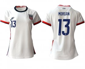 Wholesale Cheap Women 2020-2021 Season National Team America home aaa 13 white Soccer Jerseys