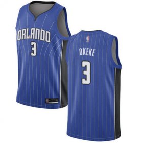 Wholesale Cheap Magic #3 Chuma Okeke Royal Basketball Swingman Icon Edition Jersey