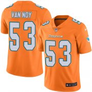 Wholesale Cheap Nike Dolphins #53 Kyle Van Noy Orange Green Youth Stitched NFL Limited Rush Jersey