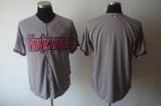 Wholesale Cheap Diamondbacks Blank Grey Cool Base Stitched MLB Jersey