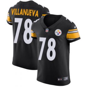 Wholesale Cheap Nike Steelers #78 Alejandro Villanueva Black Team Color Men\'s Stitched NFL Vapor Untouchable Elite Jersey