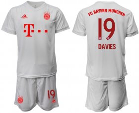 Wholesale Cheap Men 2020-2021 club Bayern Munchen away 19 white goalkeeper Soccer Jerseys