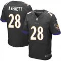 Wholesale Cheap Nike Ravens #28 Anthony Averett Black Alternate Men's Stitched NFL New Elite Jersey