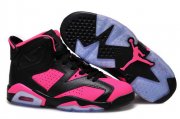 Wholesale Cheap Air Jordan 6 For Women Shoes Black/pink