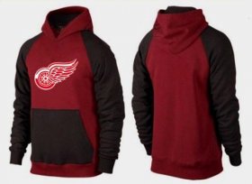 Wholesale Cheap Detroit Red Wings Pullover Hoodie Burgundy Red & Black