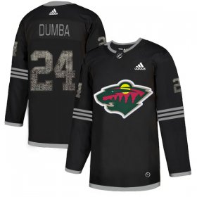 Wholesale Cheap Adidas Wild #24 Matt Dumba Black Authentic Classic Stitched NHL Jersey