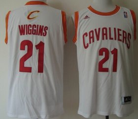 Wholesale Cheap Cleveland Cavaliers #21 Andrew Wiggins Revolution 30 Swingman White Jersey