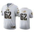 Wholesale Cheap Philadelphia Eagles #62 Jason Kelce Men's Nike White Golden Edition Vapor Limited NFL 100 Jersey