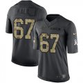 Wholesale Cheap Nike Panthers #67 Ryan Kalil Black Youth Stitched NFL Limited 2016 Salute to Service Jersey