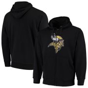 Wholesale Cheap Minnesota Vikings G-III Sports by Carl Banks Primary Logo Full-Zip Hoodie Black