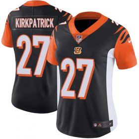 Wholesale Cheap Nike Bengals #27 Dre Kirkpatrick Black Team Color Women\'s Stitched NFL Vapor Untouchable Limited Jersey