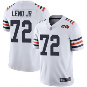 Wholesale Cheap Nike Bears #72 Charles Leno Jr White Alternate Men\'s Stitched NFL Vapor Untouchable Limited 100th Season Jersey