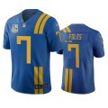 Wholesale Cheap Jacksonville Jaguars #7 Nick Foles Royal Vapor Limited City Edition NFL Jersey