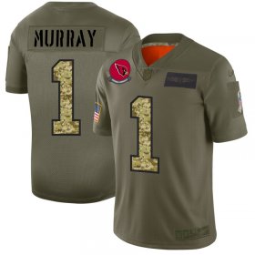 Wholesale Cheap Arizona Cardinals #1 Kyler Murray Men\'s Nike 2019 Olive Camo Salute To Service Limited NFL Jersey