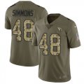 Wholesale Cheap Nike Cardinals #48 Isaiah Simmons Olive/Camo Youth Stitched NFL Limited 2017 Salute To Service Jersey