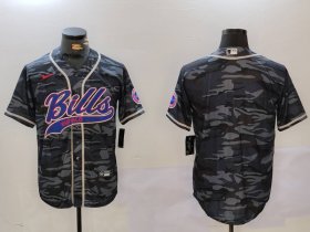 Cheap Men\'s Buffalo Bills blank Camo Team Cool Base Stitched Baseball Jersey