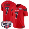 Cheap Men's Houston Texans #7 C.J. Stroud Red F.U.S.E. 2024 AFC South Division Champions Vapor Limited Stitched Football Jersey