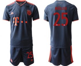 Wholesale Cheap Bayern Munchen #25 Muller Third Soccer Club Jersey