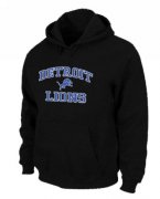 Wholesale Cheap Detroit Lions Heart & Soul Pullover Hoodie Black