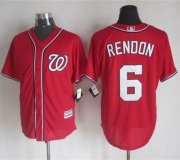 Wholesale Cheap Nationals #6 Anthony Rendon Red New Cool Base Stitched MLB Jersey