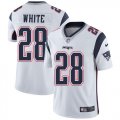 Wholesale Cheap Nike Patriots #28 James White White Youth Stitched NFL Vapor Untouchable Limited Jersey